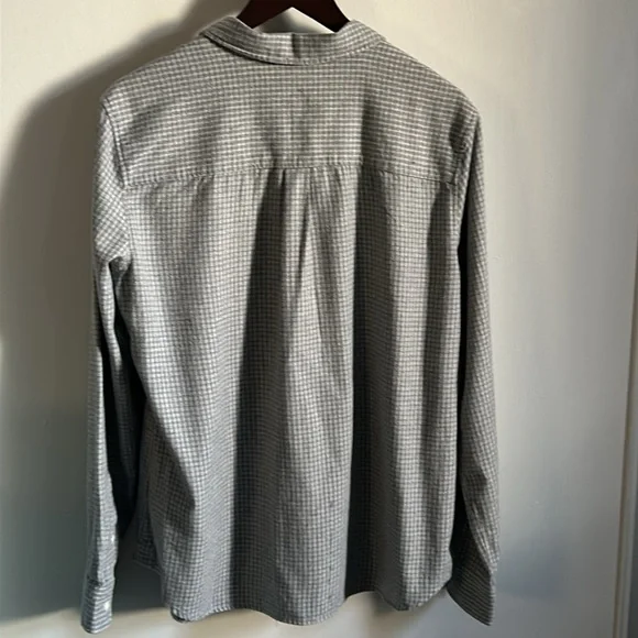 UGG Men’s Brushed Flannel Plaid Checked Long Sleeve Button Down Shirt - Picture 7 of 12